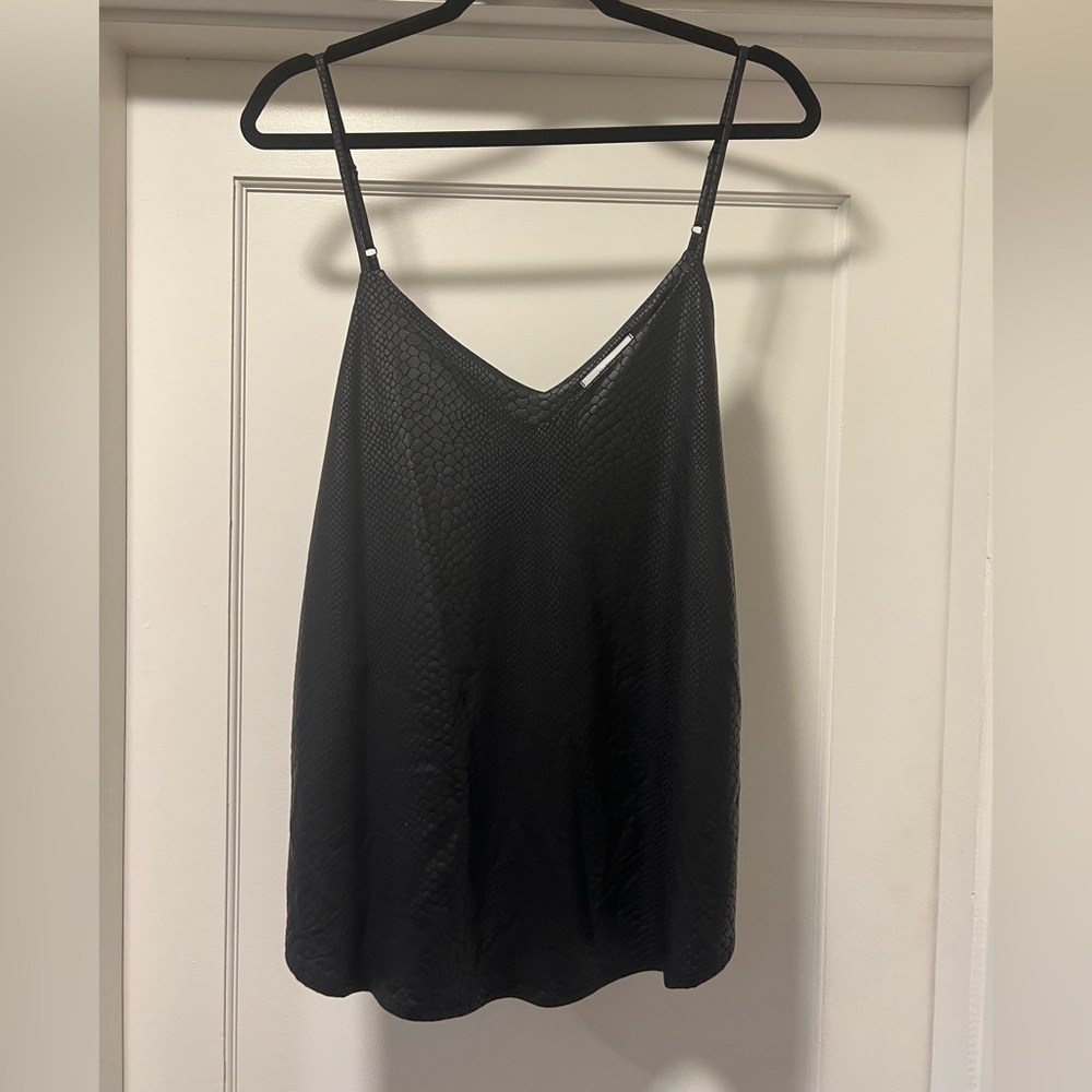 Black Tank with Snake Texture